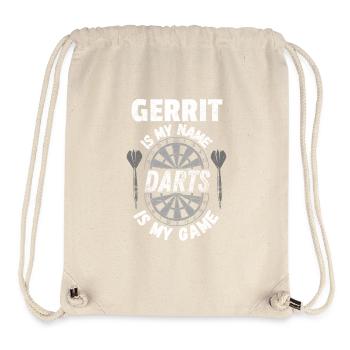 Vintage, worn-out look Dart shirt design - Stanley/Stella Recycled Gym Bag - natural - Front