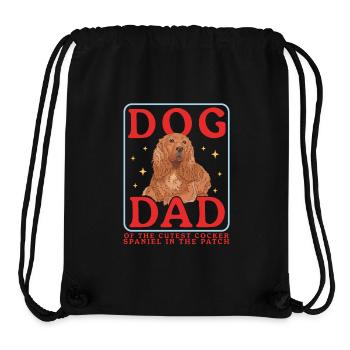 Cocker Spaniel Dad Cocker Spaniel Gift - Stanley/Stella Recycled Gym Bag - black - Front