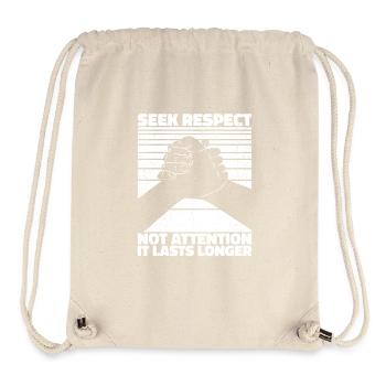 Loyalität, Respekt, Freundschaft - Motivation - Stanley/Stella recycelter Gym Bag - Naturweiß - Vorne