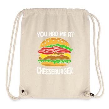Cheeseburger Burger - Stanley/Stella recycelter Gym Bag - Naturweiß - Vorne