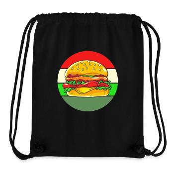 Cheeseburger - Stanley/Stella recycelter Gym Bag - Schwarz - Vorne