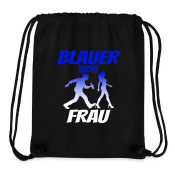 Blauer Sucht Frau - Stanley/Stella recycelter Gym Bag - Schwarz - Vorne