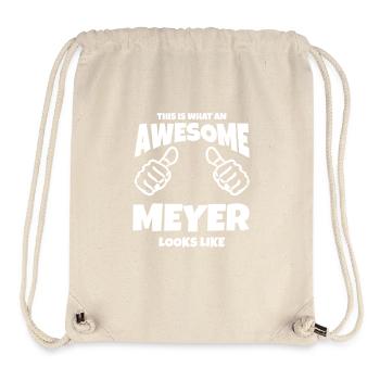 So sieht ein cooler Meyer aus - Stanley/Stella recycelter Gym Bag - Naturweiß - Vorne