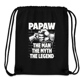 Papa Geschenkidee Papaw Spruch Vater Sohn - Stanley/Stella recycelter Gym Bag - Schwarz - Vorne
