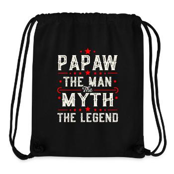 Papa Grand-père Idée Cadeau Papaw Dire Humour Père - Sac à cordon recyclé Stanley/Stella - noir - Devant