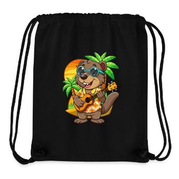 Lustige Biber Cartoon Sommer Strand Sonnenbrille - Stanley/Stella recycelter Gym Bag - Schwarz - Vorne