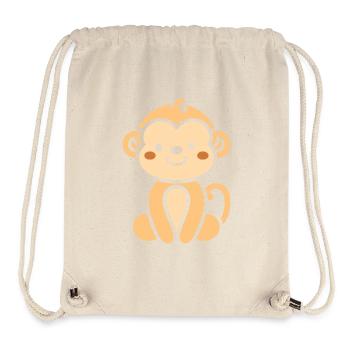Affe - Stanley/Stella recycelter Gym Bag - Naturweiß - Vorne