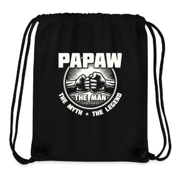 Papa Grand-père Idée Cadeau Papaw Dire Humour Père - Sac à cordon recyclé Stanley/Stella - noir - Devant