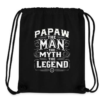 Papa Grand-père Idée Cadeau Papaw Dire Humour Père - Sac à cordon recyclé Stanley/Stella - noir - Devant