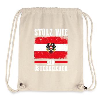 Autrichiens Autriche - Sac à cordon recyclé Stanley/Stella - blanc naturel - Devant