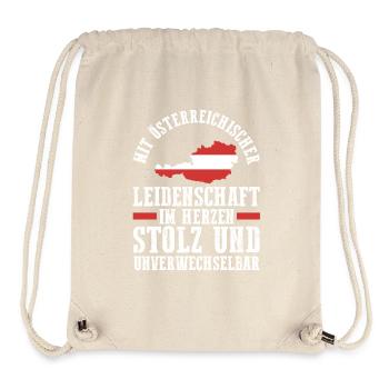 Autrichiens Autriche - Sac à cordon recyclé Stanley/Stella - blanc naturel - Devant