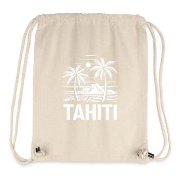 Tahiti, French Polynesia - Stanley/Stella Recycled Gym Bag - natural - Front