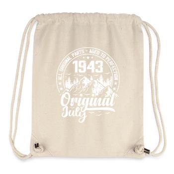Juli 1943 Original: 81 Jahre altes Geburtstagsgeschenk - Stanley/Stella recycelter Gym Bag - Naturweiß - Vorne