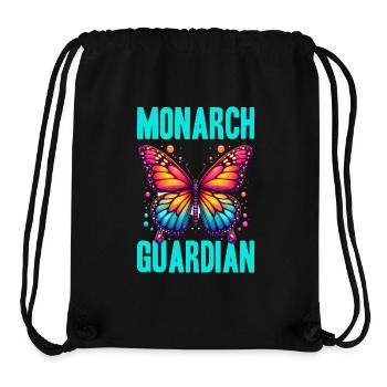 Monarque Papillon Gardien - Sac à cordon recyclé Stanley/Stella - noir - Devant