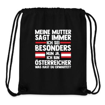 Österreicher Österreich - Stanley/Stella recycelter Gym Bag - Schwarz - Vorne