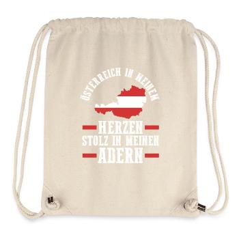 Autrichiens Autriche - Sac à cordon recyclé Stanley/Stella - blanc naturel - Devant