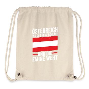 Autrichiens Autriche - Sac à cordon recyclé Stanley/Stella - blanc naturel - Devant