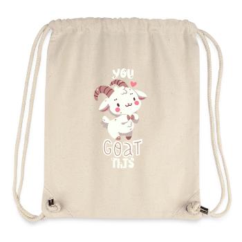 Goat pun - Stanley/Stella Recycled Gym Bag - natural - Front