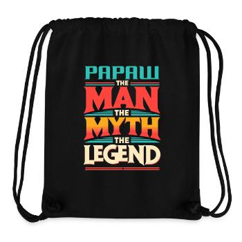 Papa Vater Opa Geschenkidee Papaw Spruch Humor - Stanley/Stella recycelter Gym Bag - Schwarz - Vorne