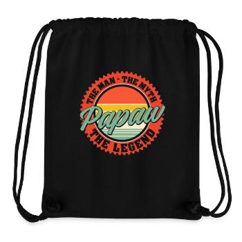 Dad Father Grandpa Gift Idea Papaw Saying Humor - Stanley/Stella Recycled Gym Bag - black - Front