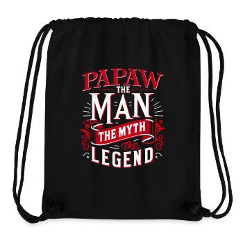 Papa Père Grand-père Idée Cadeau Papaw Dire Humour - Sac à cordon recyclé Stanley/Stella - noir - Devant