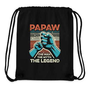 Papa Vater Opa Geschenkidee Papaw Spruch Humor - Stanley/Stella recycelter Gym Bag - Schwarz - Vorne