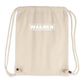 Wagner est fier de soutenir vos proches - Sac à cordon recyclé Stanley/Stella - blanc naturel - Devant