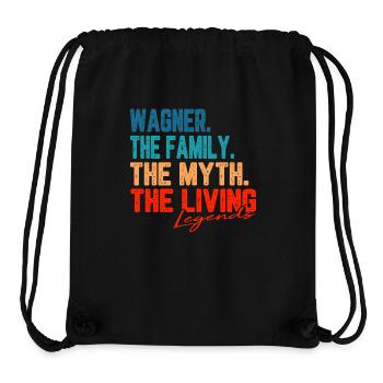 Wagner Mythe familial légendaire Légendes vivantes - Sac à cordon recyclé Stanley/Stella - noir - Devant