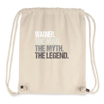 Wagner L’homme : la légende mythique - Sac à cordon recyclé Stanley/Stella - blanc naturel - Devant