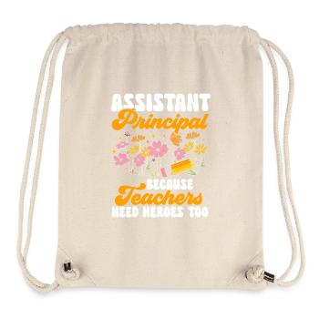 Directeur adjoint - Sac à cordon recyclé Stanley/Stella - blanc naturel - Devant