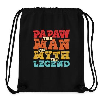Papa Vater Opa Geschenkidee Papaw Spruch Humor - Stanley/Stella recycelter Gym Bag - Schwarz - Vorne