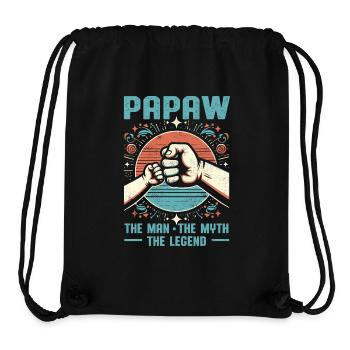 Papa Vater Opa Geschenkidee Papaw Spruch Humor - Stanley/Stella recycelter Gym Bag - Schwarz - Vorne