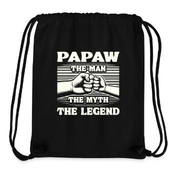 Papa Vater Opa Geschenkidee Papaw Spruch Humor - Stanley/Stella recycelter Gym Bag - Schwarz - Vorne