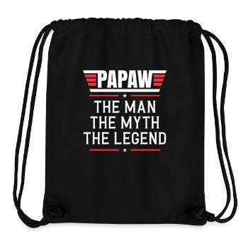 Papa Vater Opa Geschenkidee Papaw Spruch Humor - Stanley/Stella recycelter Gym Bag - Schwarz - Vorne
