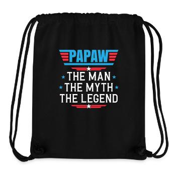 Papa Vater Opa Geschenkidee Papaw Spruch Humor - Stanley/Stella recycelter Gym Bag - Schwarz - Vorne