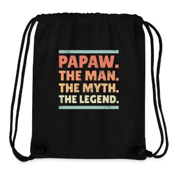 Papa Vater Opa Geschenkidee Papaw Spruch Humor - Stanley/Stella recycelter Gym Bag - Schwarz - Vorne