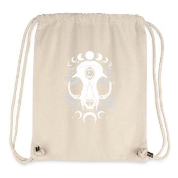 Mystical Star Moon Cat - Stanley/Stella Recycled Gym Bag - natural - Front
