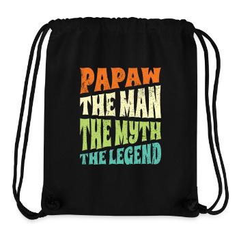 Papa Vater Opa Geschenkidee Papaw Spruch Humor - Stanley/Stella recycelter Gym Bag - Schwarz - Vorne