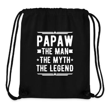 Papa Vater Opa Geschenkidee Papaw Spruch Humor - Stanley/Stella recycelter Gym Bag - Schwarz - Vorne