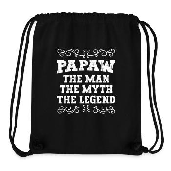 Dad Father Grandpa Gift Idea Papaw Saying Humor - Stanley/Stella Recycled Gym Bag - black - Front