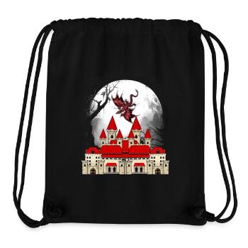 Fantasy Dragon Castle Fairy Tale Medieval Dragon - Stanley/Stella Recycled Gym Bag - black - Front