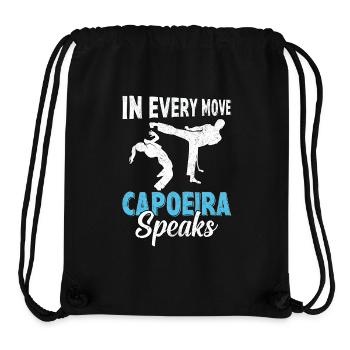 In every move capoeira speaks - Stanley/Stella Recycled Gym Bag - black - Front