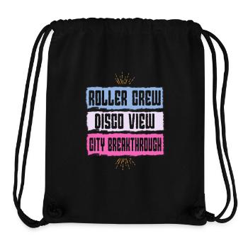 Roller Skater Party Roller Crew Disco View Gifts - Stanley/Stella Recycled Gym Bag - black - Front