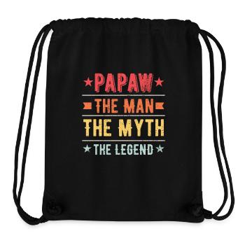 Papa Vater Opa Geschenkidee Papaw Spruch Humor - Stanley/Stella recycelter Gym Bag - Schwarz - Vorne