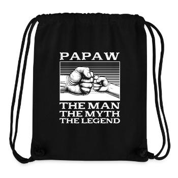 Dad Father Grandpa Gift Idea Papaw Saying Humor - Stanley/Stella Recycled Gym Bag - black - Front