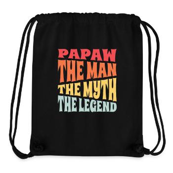 Papa Vater Opa Geschenkidee Papaw Spruch Humor - Stanley/Stella recycelter Gym Bag - Schwarz - Vorne