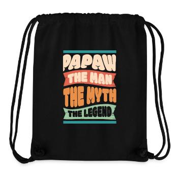 Dad Father Grandpa Gift Idea Papaw Saying Humor - Stanley/Stella Recycled Gym Bag - black - Front