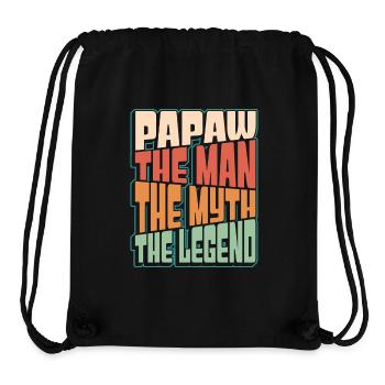 Dad Father Grandpa Gift Idea Papaw Saying Humor - Stanley/Stella Recycled Gym Bag - black - Front