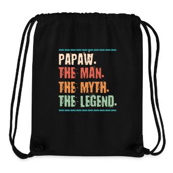 Dad Father Grandpa Gift Idea Papaw Saying Humor - Stanley/Stella Recycled Gym Bag - black - Front