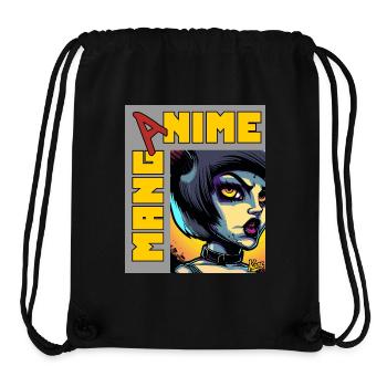 Anime Manga Fantasy Creature Girl - Stanley/Stella Recycled Gym Bag - black - Front